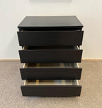 IKEA MALM Lipasto, 4 laatikkoa