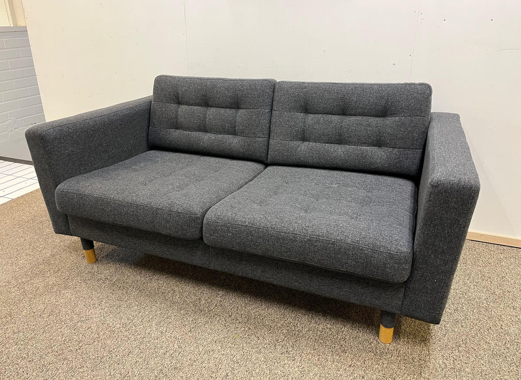 IKEA LANDSKRONA 2:n istuttava sohva, Gunnared tummanharmaa/puu