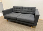 IKEA LANDSKRONA 2:n istuttava sohva, Gunnared tummanharmaa/puu