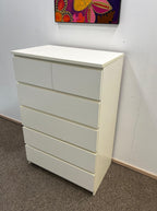 IKEA MALM Lipasto, 6 laatikkoa