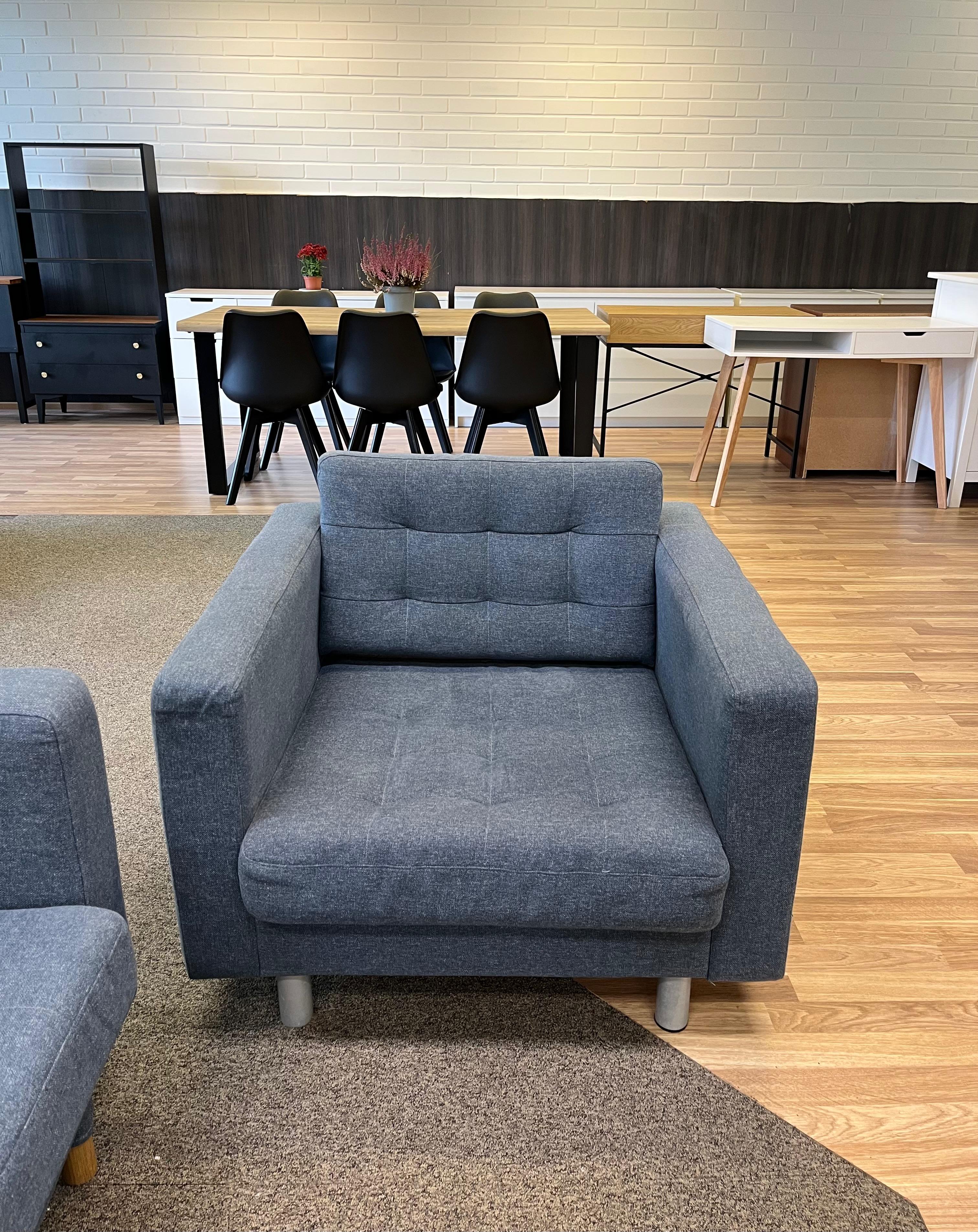 IKEA LANDSKRONA 4:n istuttava sohva & Nojatuoli