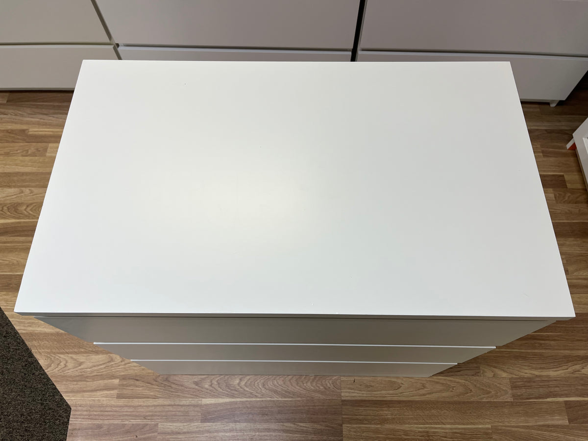 IKEA MALM Lipasto, 3 laatikkoa, valkoinen