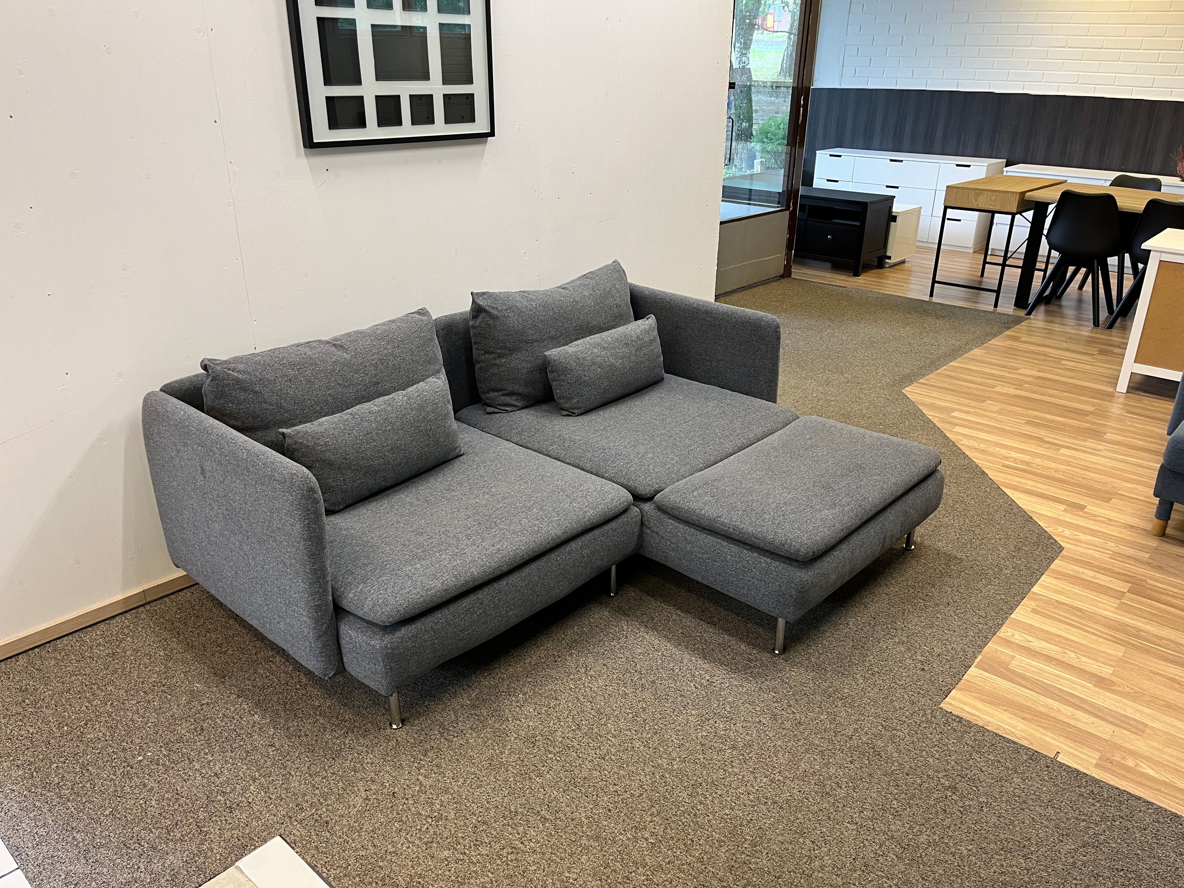 IKEA SÖDERHAMN Divaanisohva, harmaa