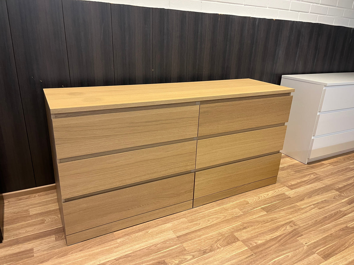 IKEA MALM Lipasto, 6 laatikkoa