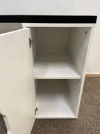 IKEA LAGKAPTEN / ALEX Työpöytä, mustanruskea/valkoinen