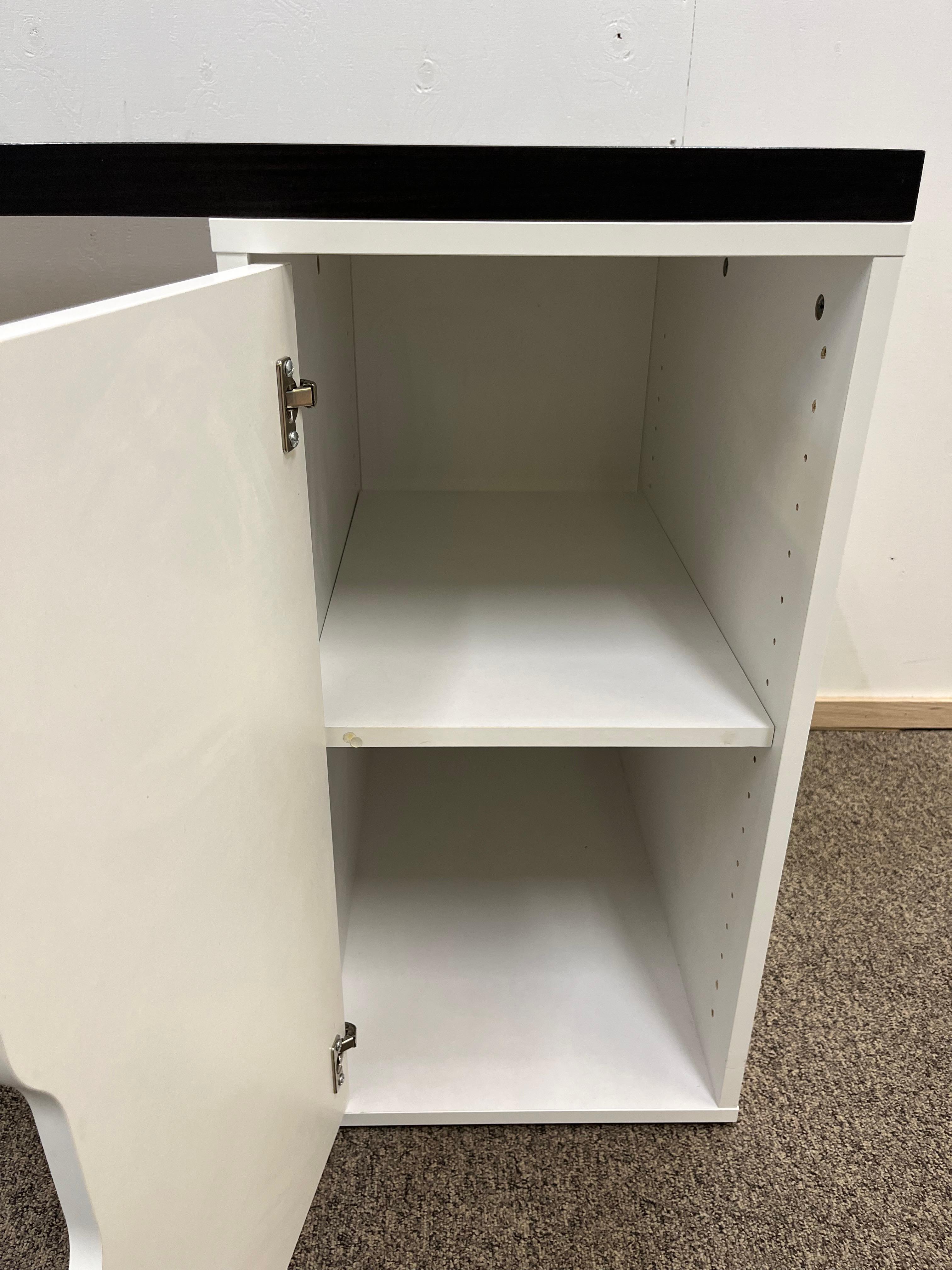 IKEA LAGKAPTEN / ALEX Työpöytä, mustanruskea/valkoinen