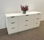 IKEA NORDLI Lipasto 9 laatikkoa, valkoinen