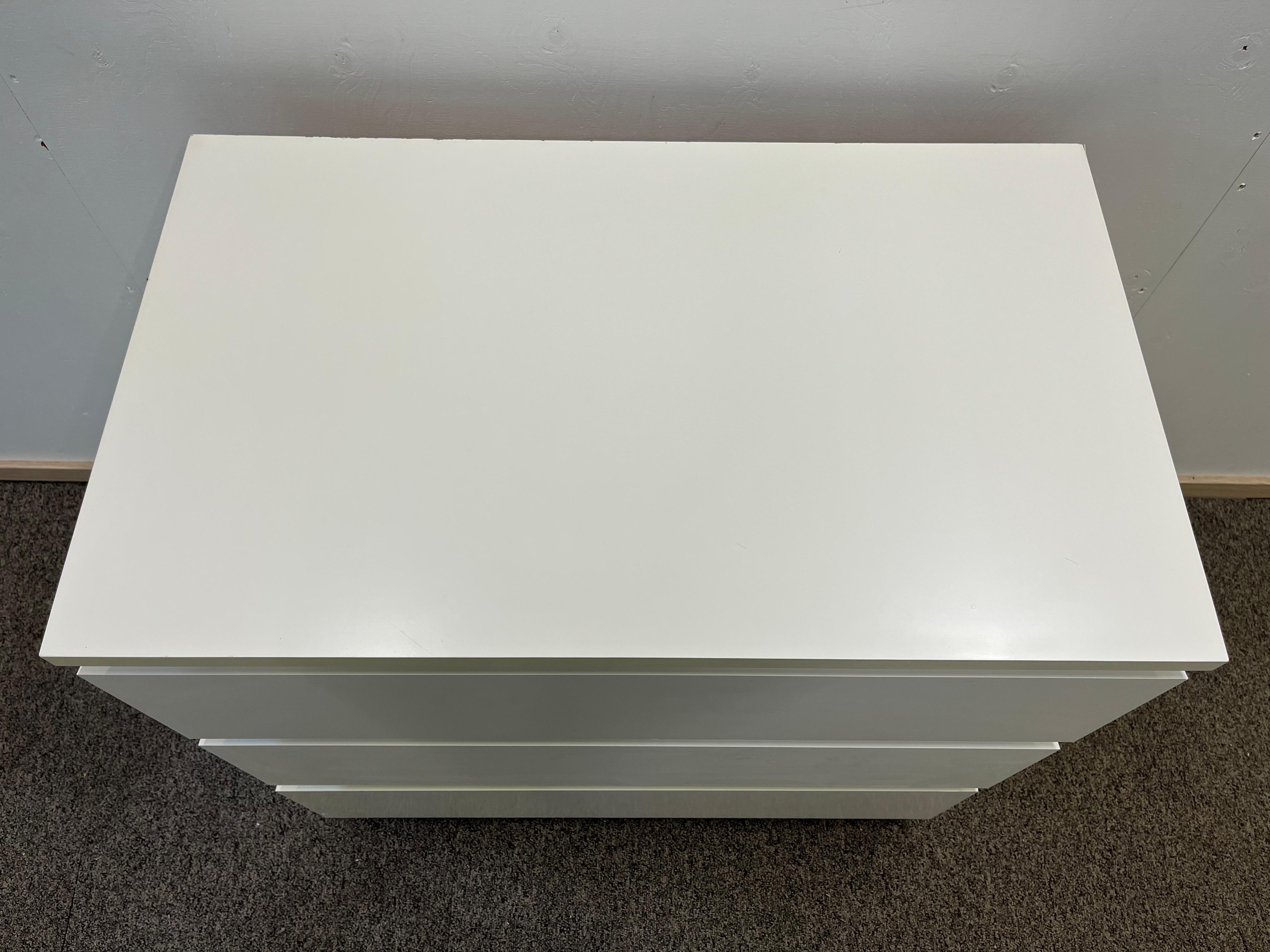 IKEA MALM Lipasto, 3 laatikkoa, valkoinen