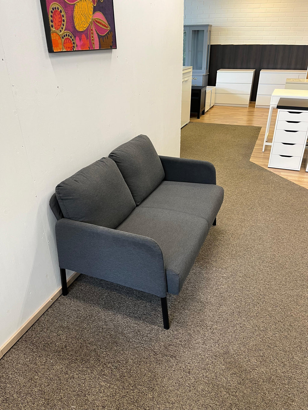 IKEA GLOSTAD 2:n istuttava sohva, Knisa tummanharmaa