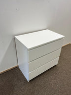 IKEA MALM Lipasto, 3 laatikkoa, valkoinen