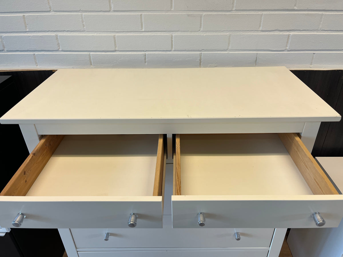 IKEA HEMNES Lipasto, 6 laatikkoa, valkoinen
