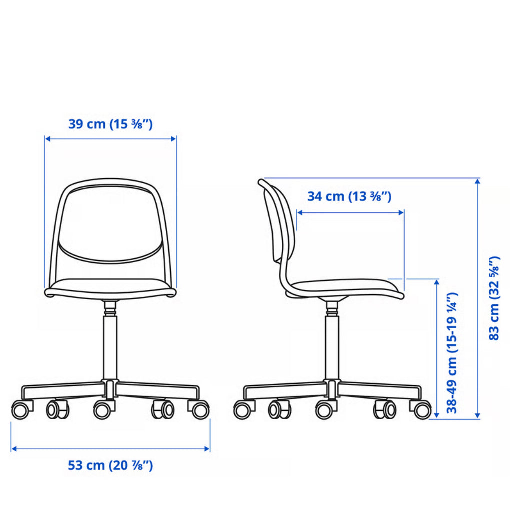 IKEA PÅHL/ÖRFJÄLL Desk and chair
