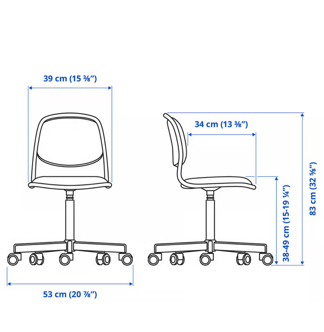 IKEA PÅHL/ÖRFJÄLL Desk and chair