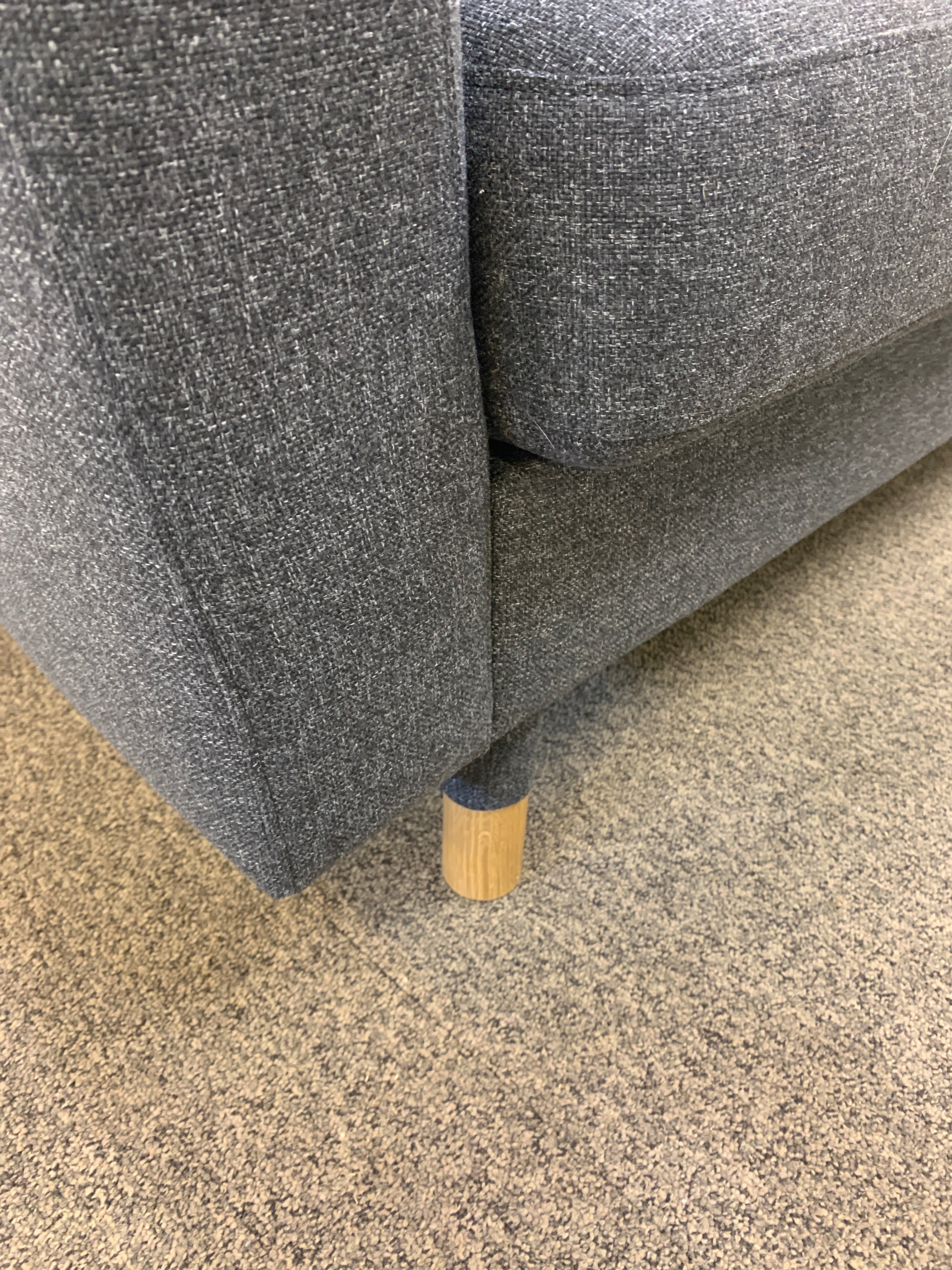 IKEA LANDSKRONA 2:n istuttava sohva, Gunnared tummanharmaa/puu