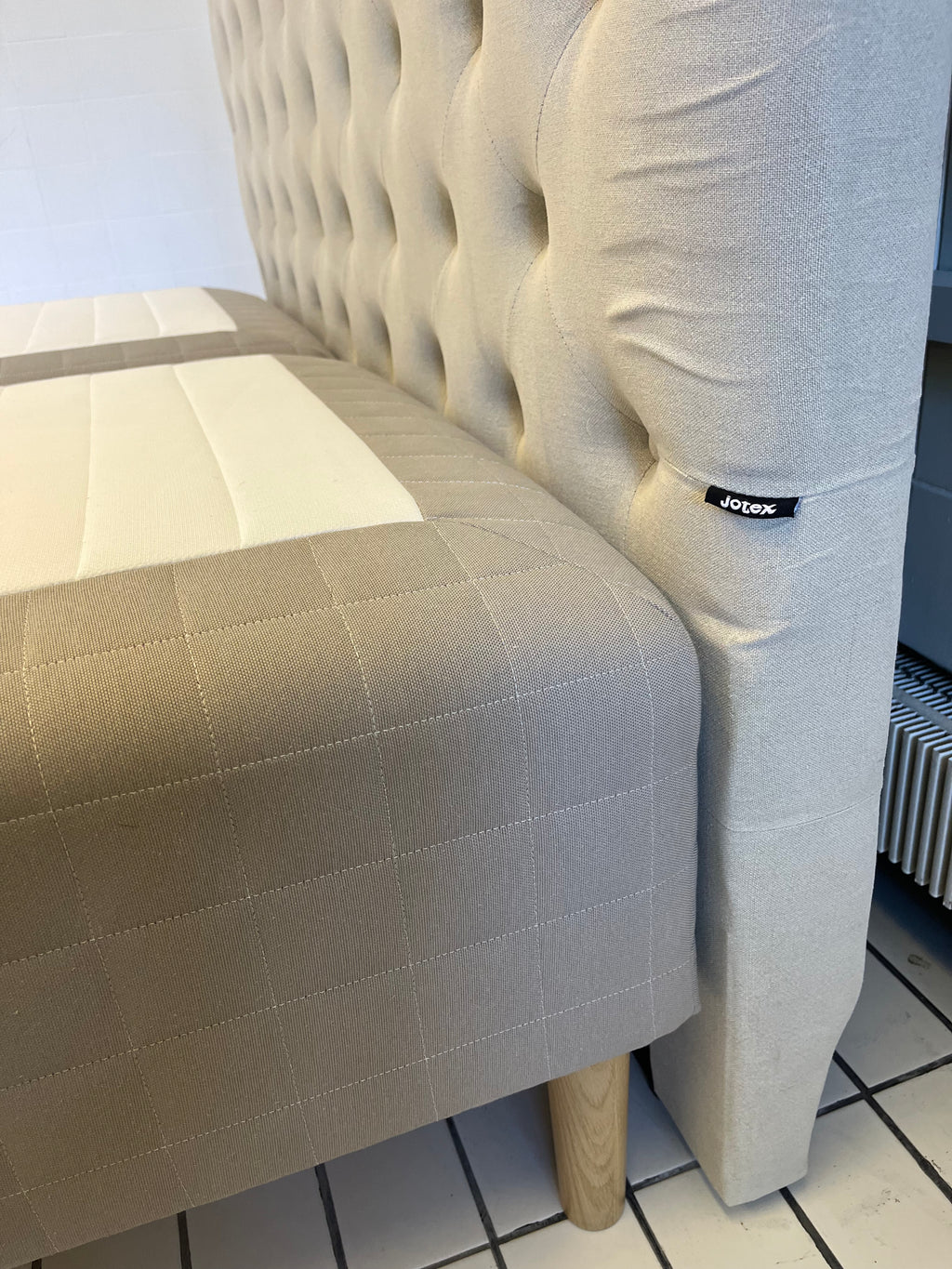 IKEA SKÅRER Parisänky & Patja, JOTEX Sängynpääty, 160x200 cm