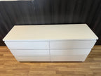 IKEA MALM Lipasto Lasilevyllä, 6 laatikkoa