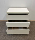 IKEA MALM Lipasto, 3 laatikkoa, valkoinen
