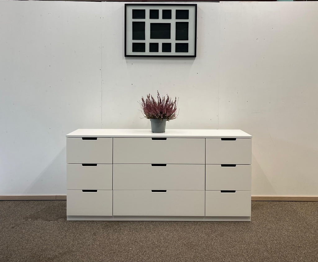 IKEA NORDLI Lipasto 9 laatikkoa, valkoinen
