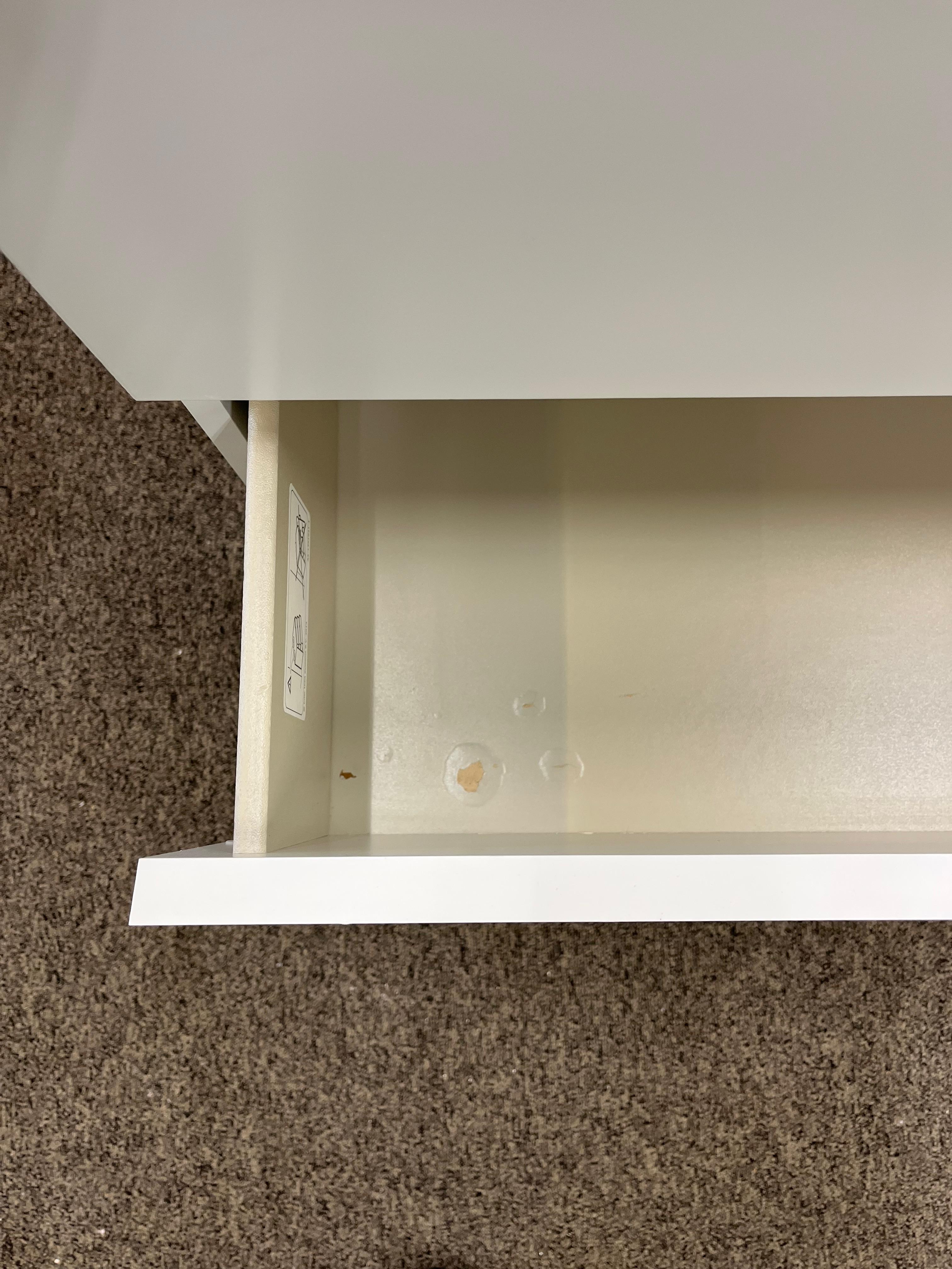 IKEA MALM Lipasto, 3 laatikkoa, valkoinen