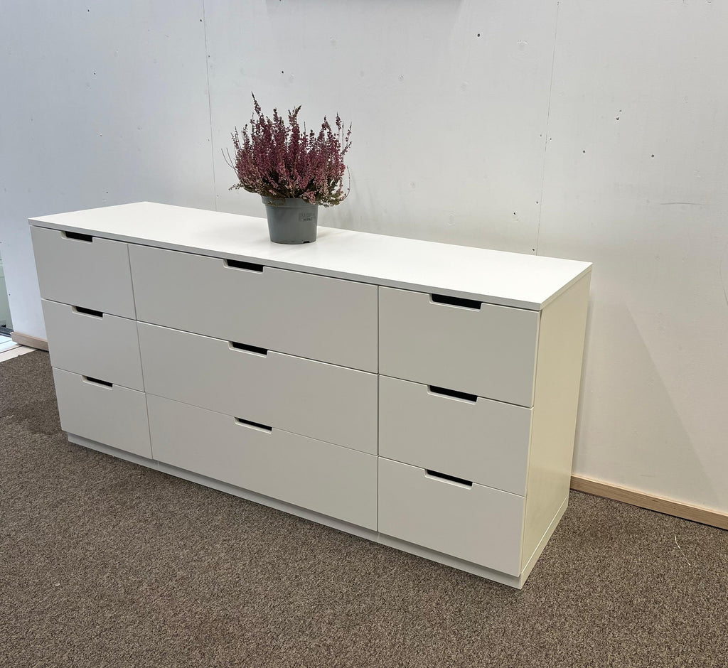 IKEA NORDLI Lipasto 9 laatikkoa, valkoinen