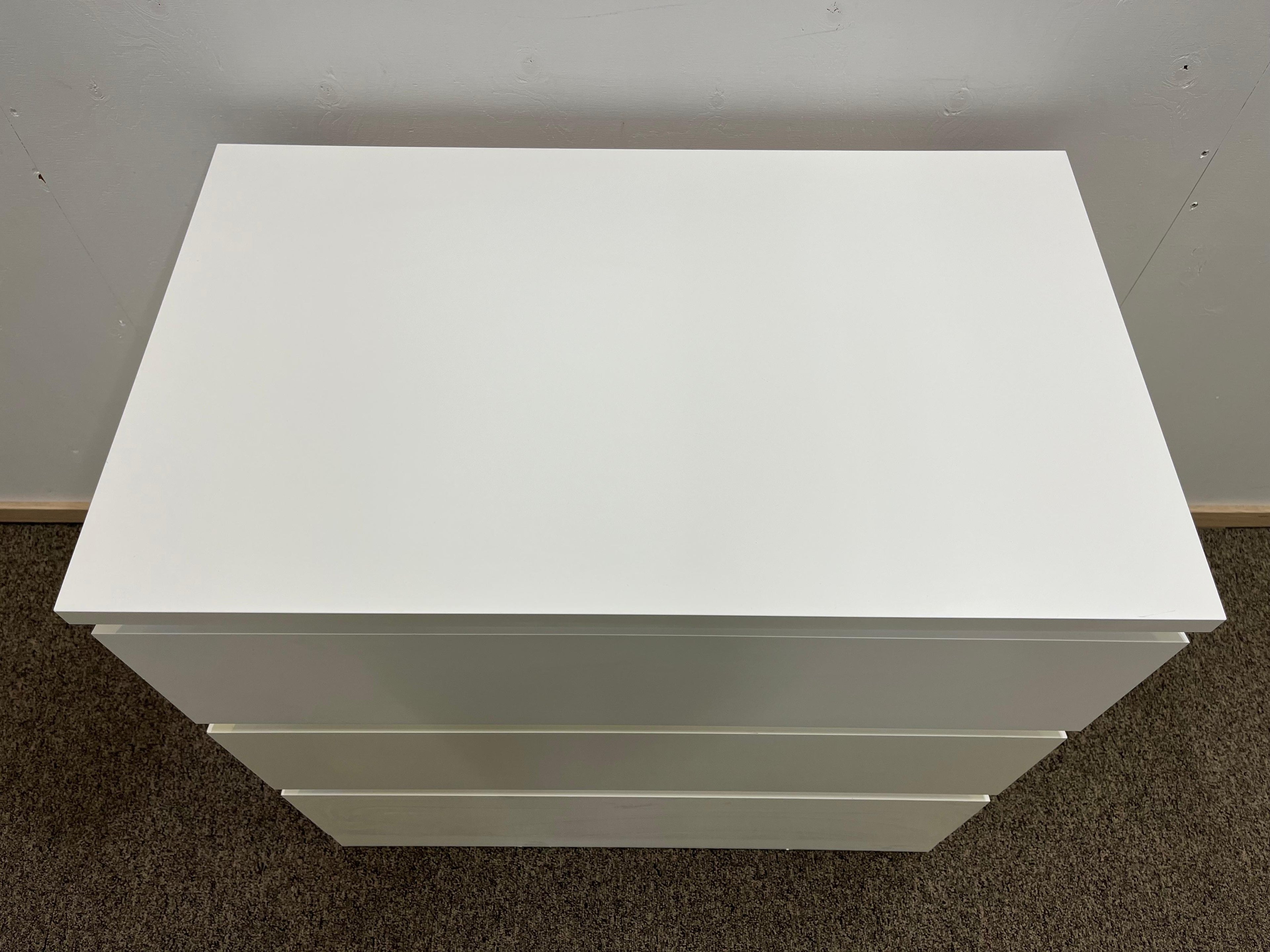 IKEA MALM Lipasto, 3 laatikkoa, valkoinen