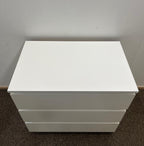 IKEA MALM Lipasto, 3 laatikkoa, valkoinen
