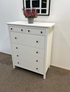 IKEA HEMNES Lipasto, 6 laatikkoa, valkoiseksi petsattu