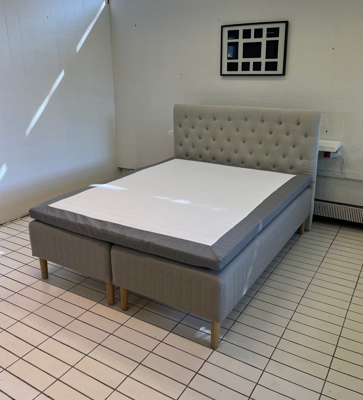 IKEA SKÅRER Parisänky & Patja, JOTEX Sängynpääty, 160x200 cm