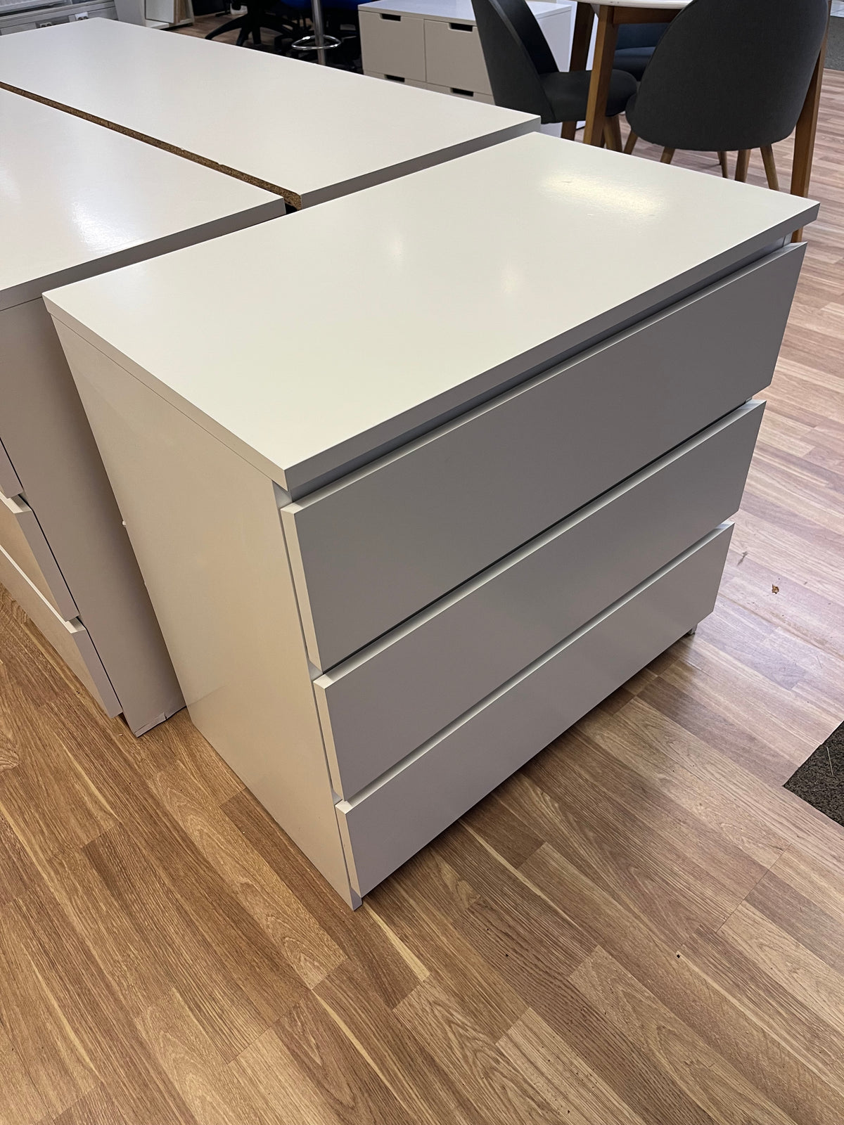 IKEA MALM Lipasto, 3 laatikkoa, valkoinen