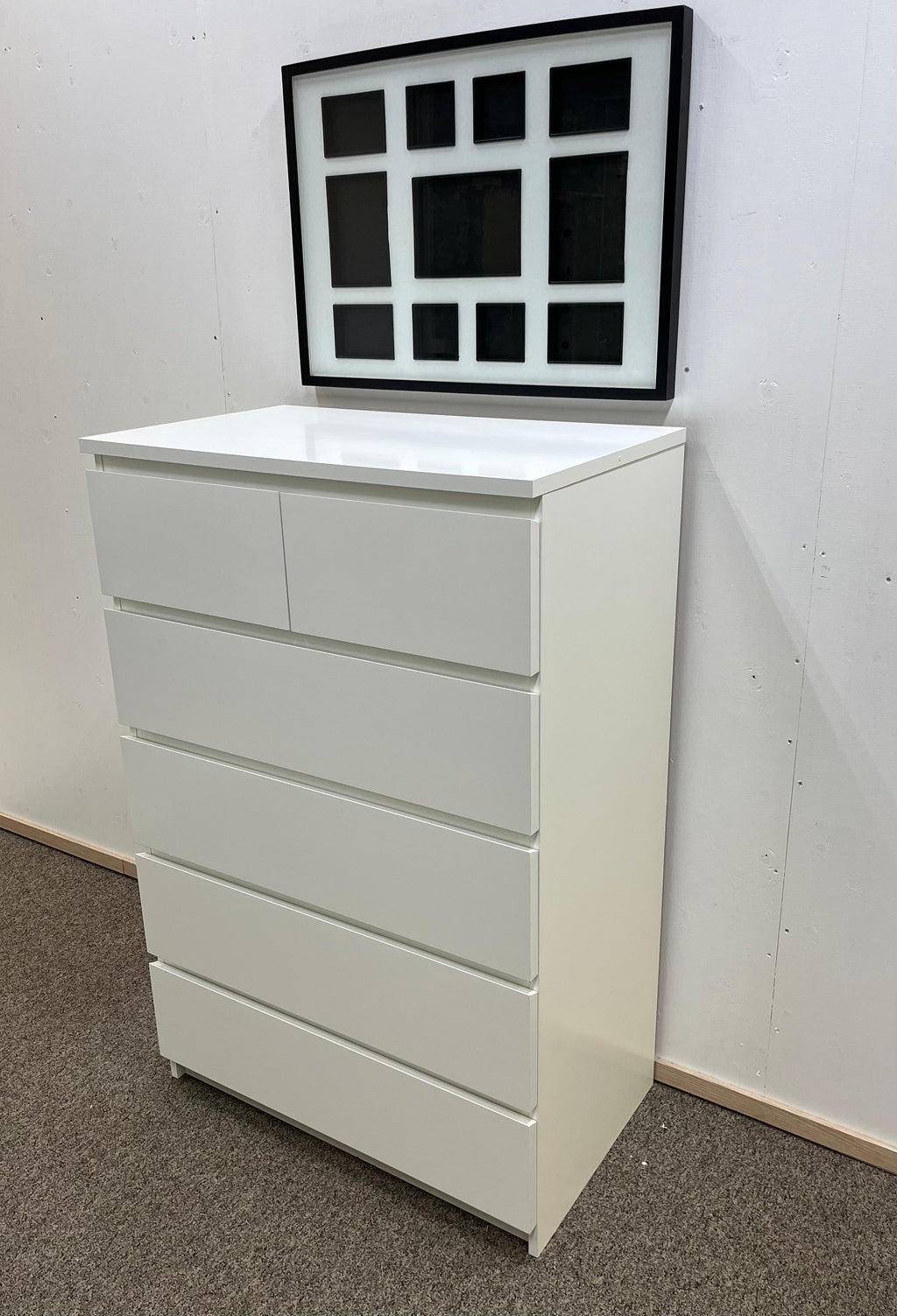 IKEA MALM Lipasto, 6 laatikkoa
