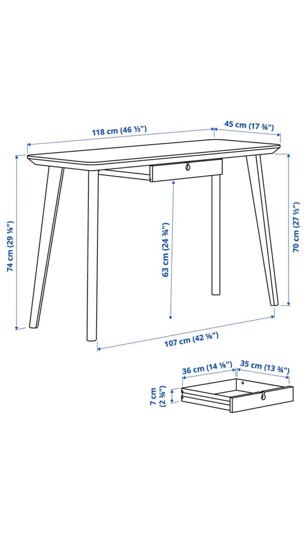 IKEA LISABO Työpöytä