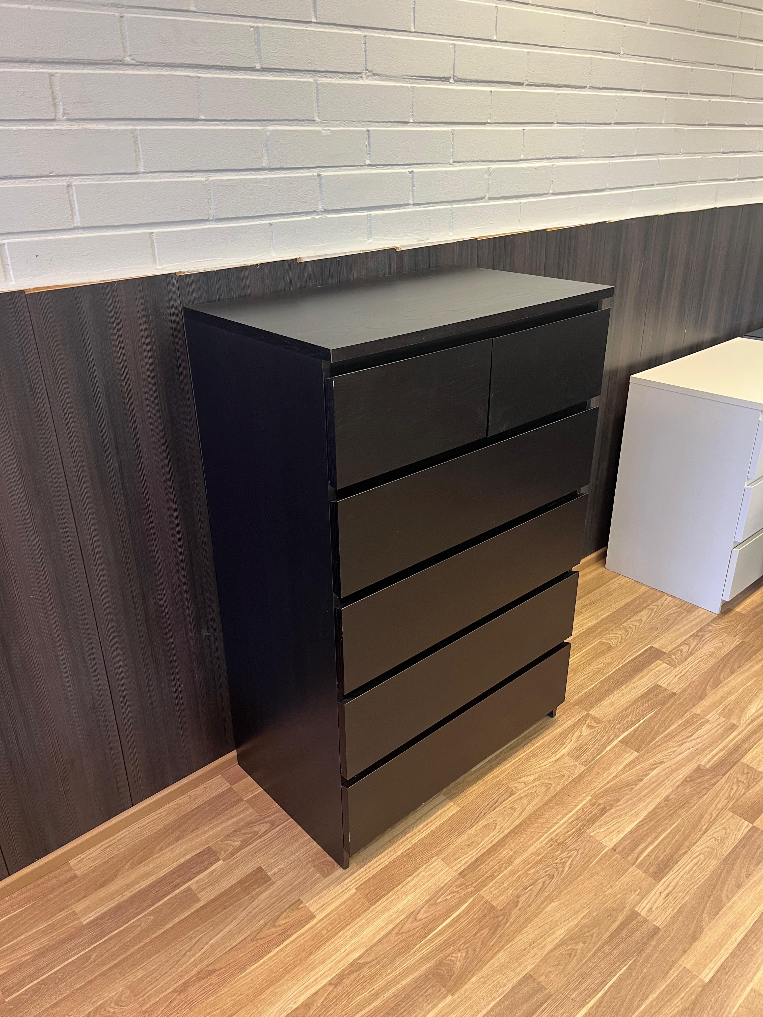IKEA MALM Lipasto, 6 laatikkoa