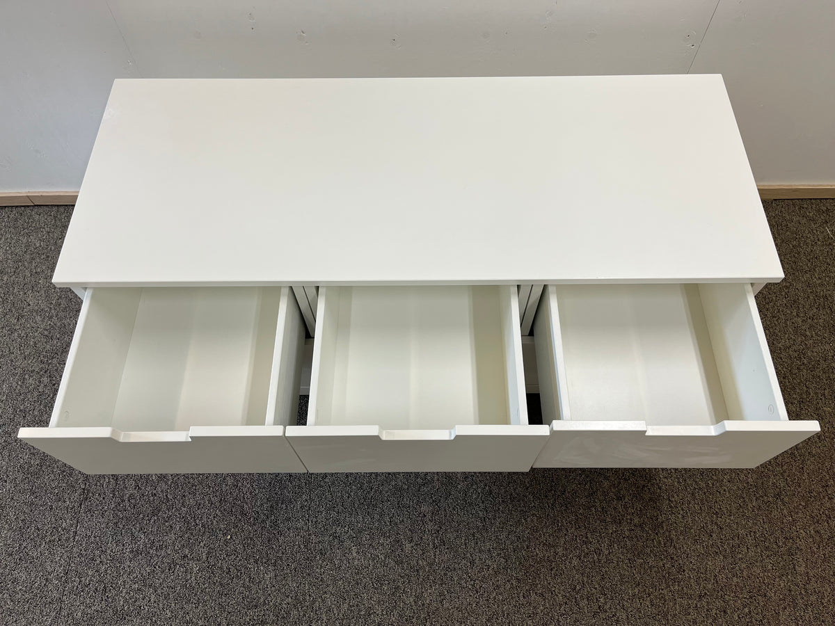 IKEA NORDLI Lipasto, 6 laatikkoa, valkoinen