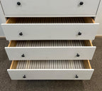IKEA HEMNES Lipasto, 6 laatikkoa, valkoiseksi petsattu