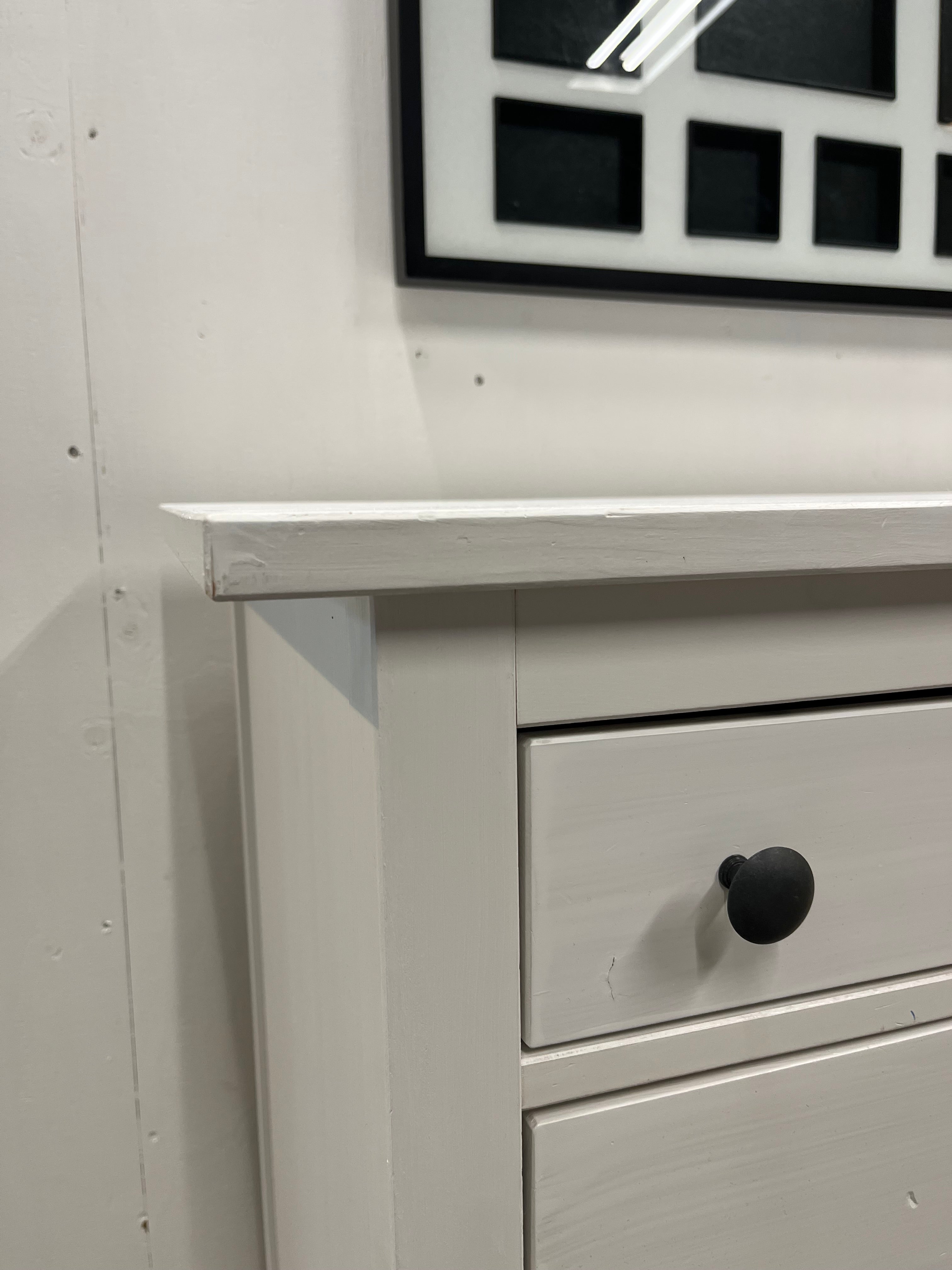 IKEA HEMNES Lipasto, 6 laatikkoa, valkoiseksi petsattu