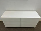 IKEA MALM Lipasto Lasilevyllä, 6 laatikkoa