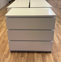 IKEA MALM Lipasto, 3 laatikkoa, valkoinen