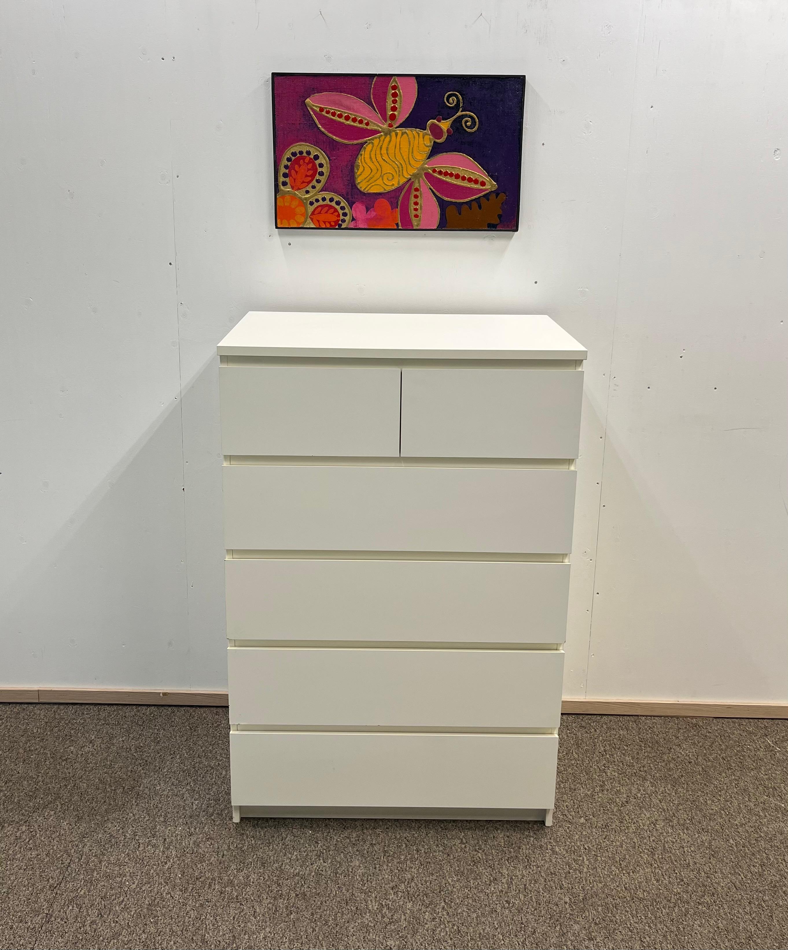 IKEA MALM Lipasto, 6 laatikkoa