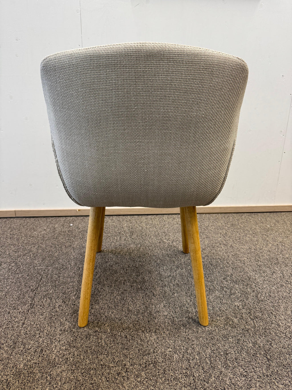 JYSK ADSLEV Ruokapöydän tuoli, 4 kpl, beige kangas/luonn.tammenvärinen