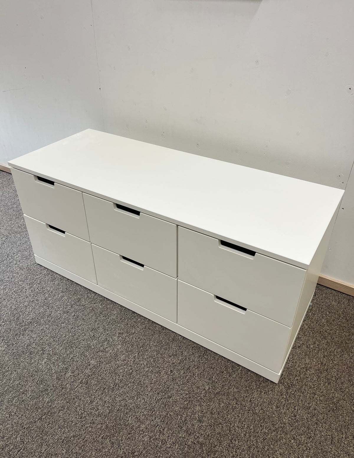 IKEA NORDLI Lipasto, 6 laatikkoa, valkoinen