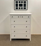 IKEA HEMNES Lipasto, 6 laatikkoa, valkoiseksi petsattu