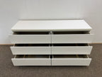 IKEA MALM Lipasto Lasilevyllä, 6 laatikkoa