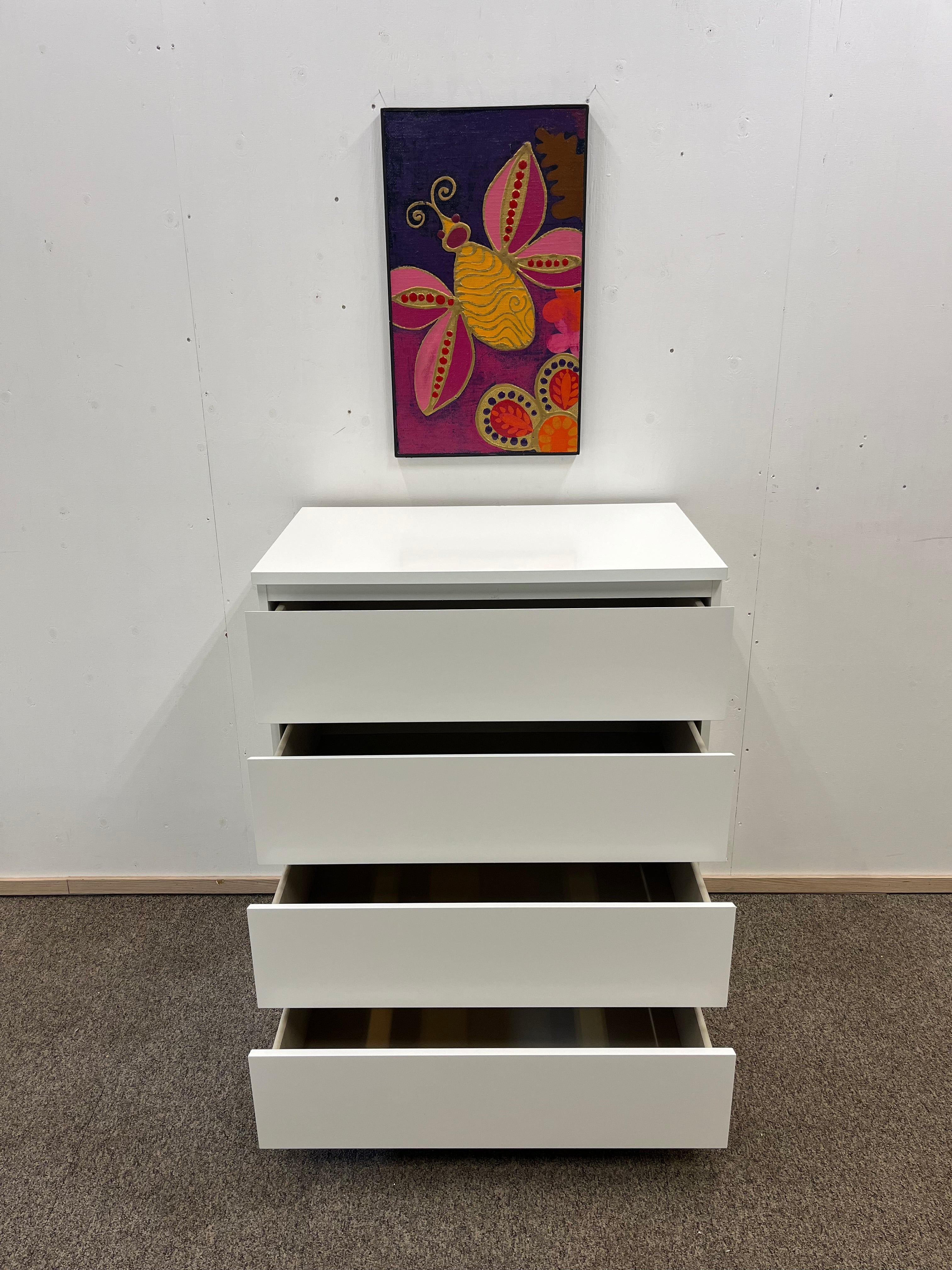 IKEA MALM Lipasto, 4 laatikkoa