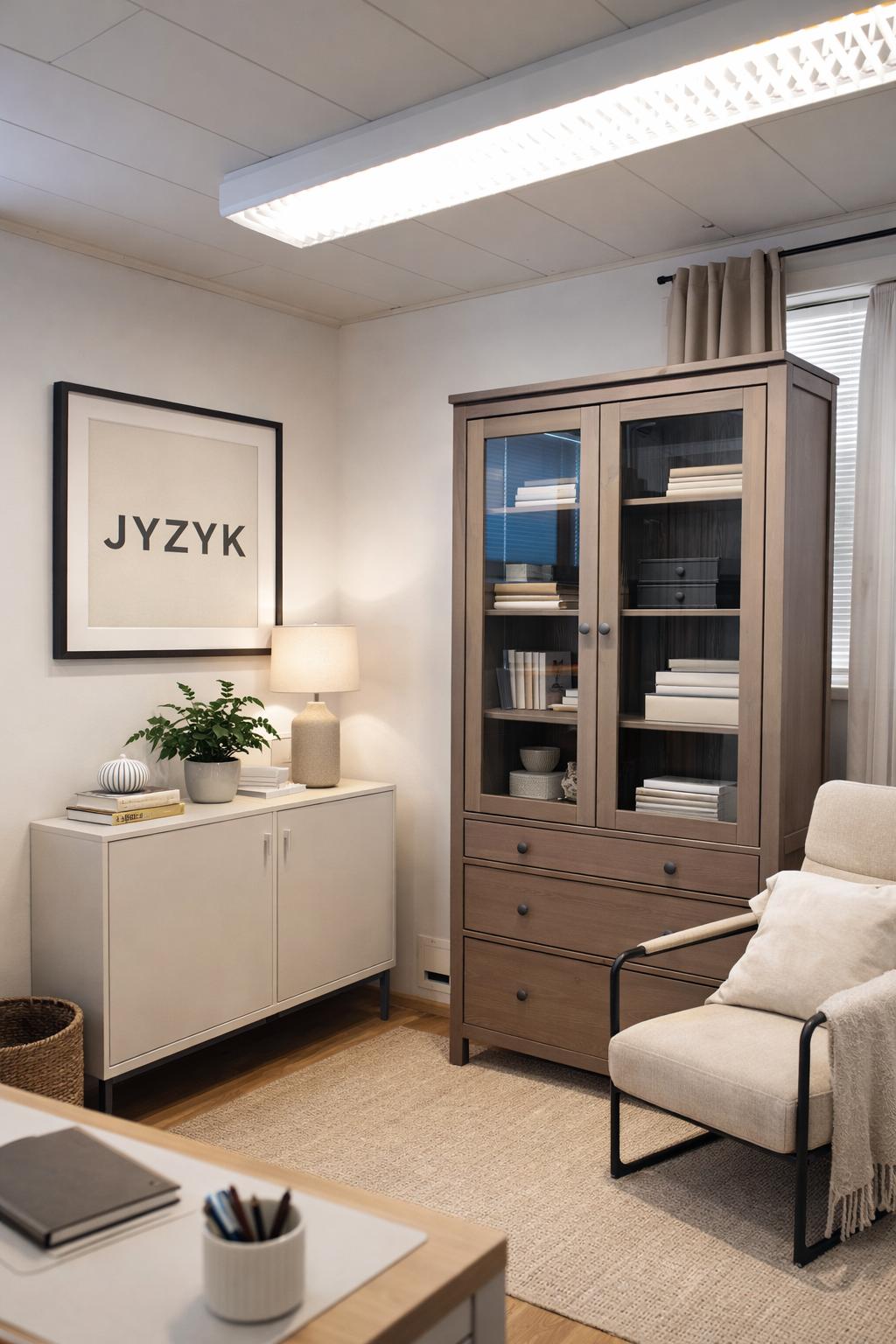 IKEA HEMNES Vitriinikaappi