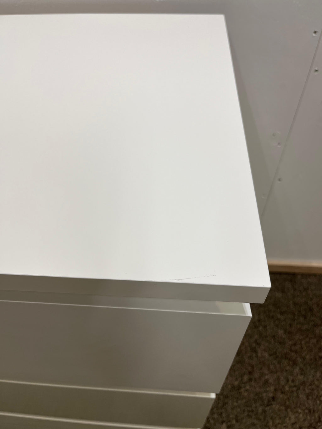 IKEA MALM Lipasto, 3 laatikkoa, valkoinen