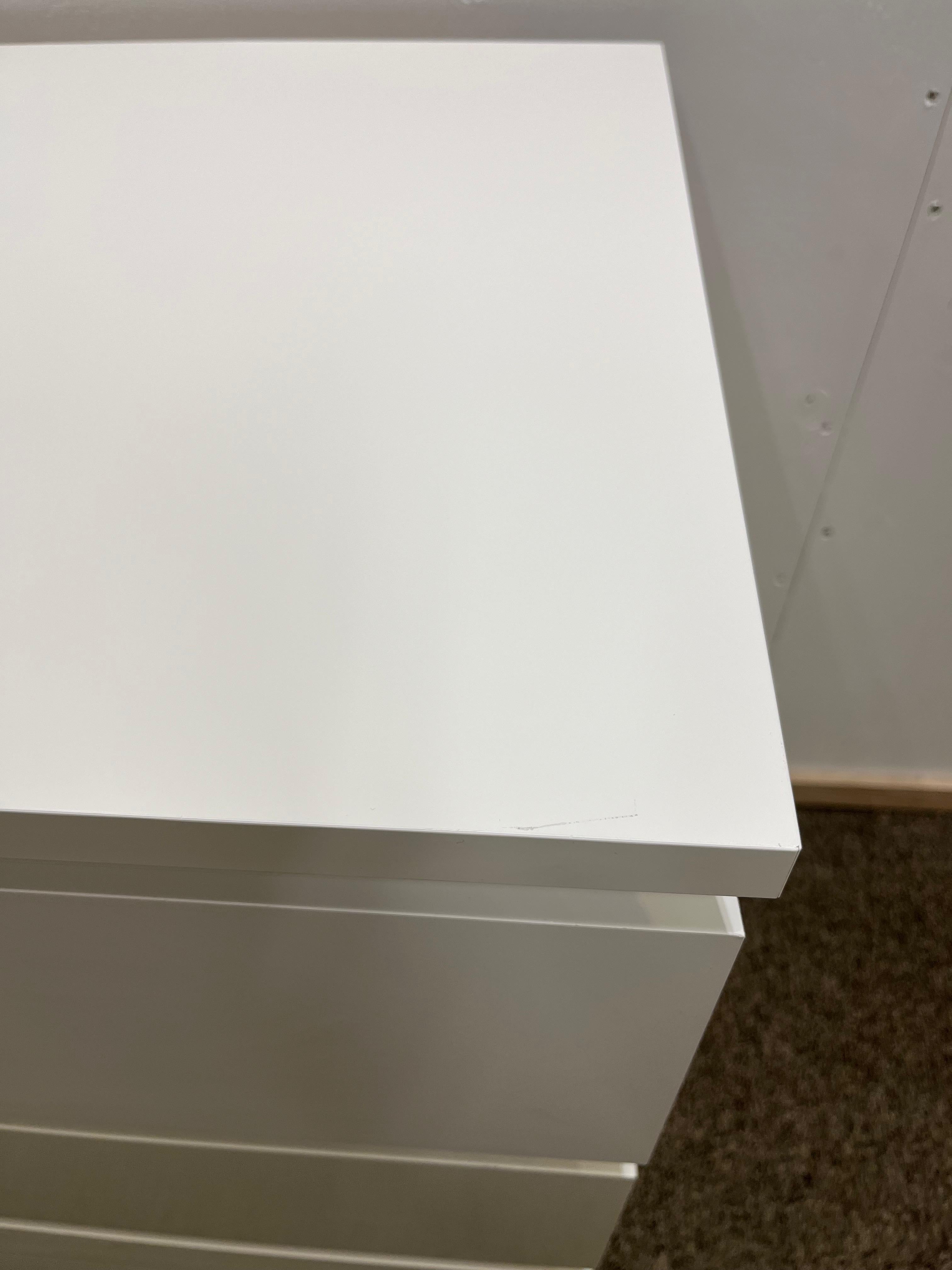 IKEA MALM Lipasto, 3 laatikkoa, valkoinen