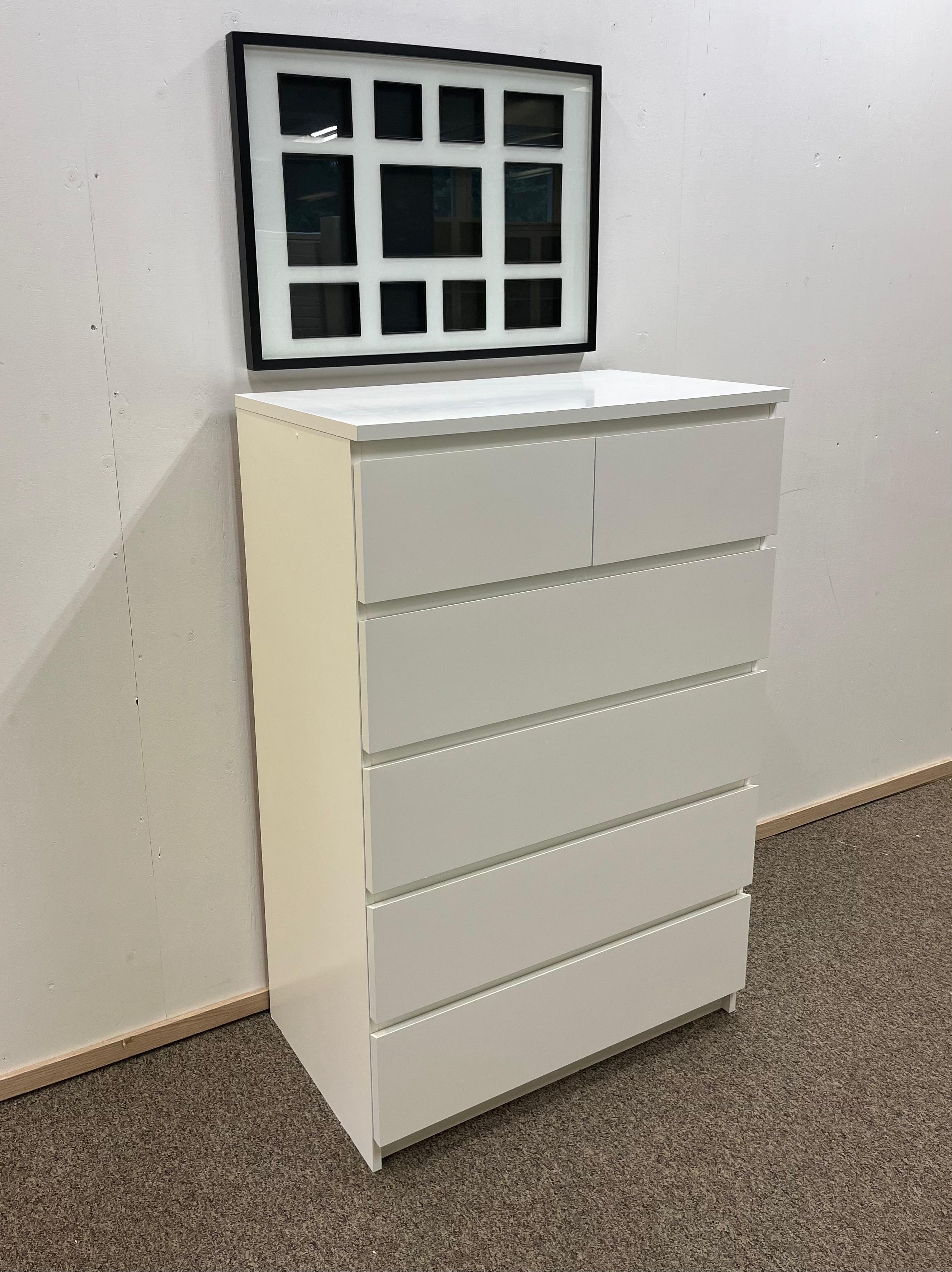 IKEA MALM Lipasto, 6 laatikkoa