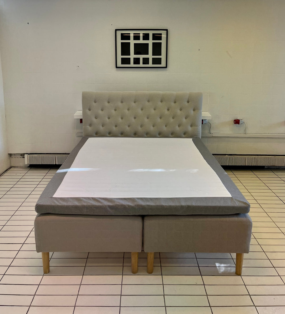 IKEA SKÅRER Parisänky & Patja, JOTEX Sängynpääty, 160x200 cm