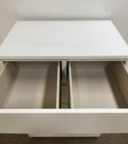 IKEA MALM Lipasto lasilevyllä, 6 laatikkoa