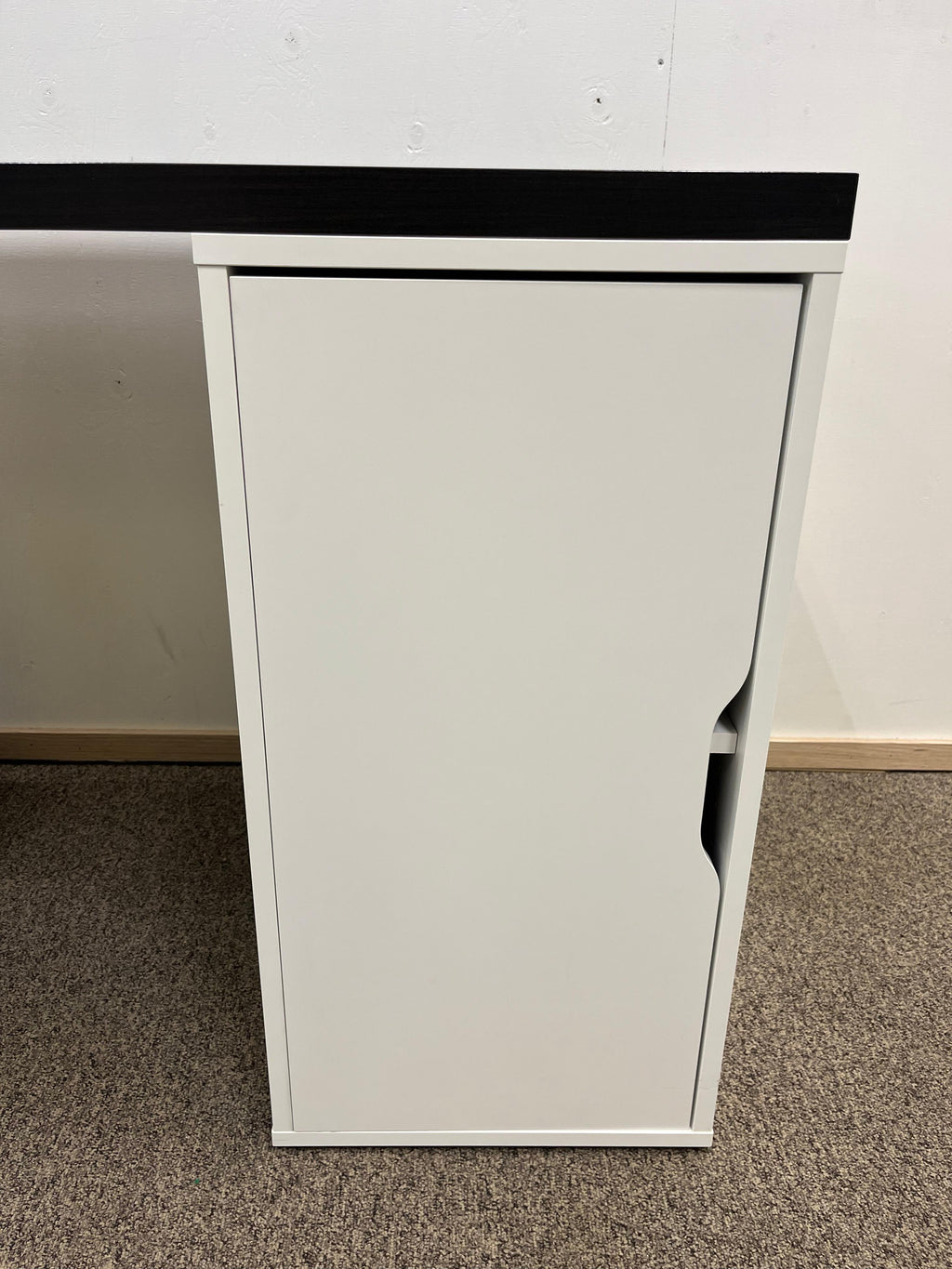 IKEA LAGKAPTEN / ALEX Työpöytä, mustanruskea/valkoinen